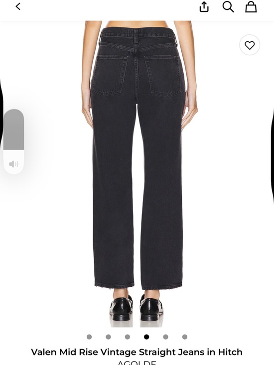 Agolde Denim - AGOLDE Valen Mid Rise Straight Jeans — Black